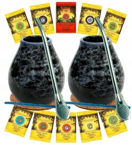 Zestaw Yerba Mate + tykwa i bombilla 10x50g 500g DLA DWOJGA