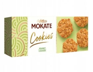 Pyszne Ciastka Kruche Orzechy Arachidowe do Kawy i Herbaty 150G Mokate
