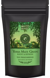 Yerba Mate Green Menta Boldo 500g 0,5kg Despalada