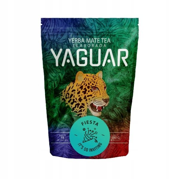 Yerba Mate Yaguar Fiesta Truskawka 500g ARBUZOWA