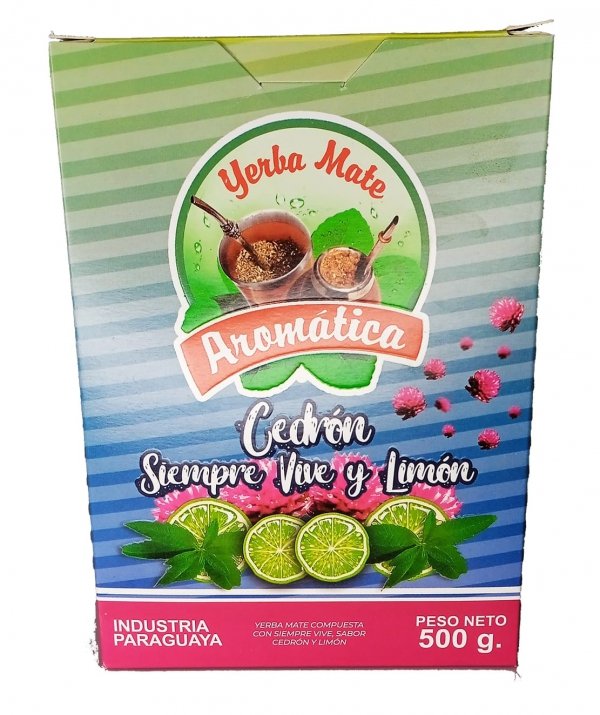 Yerba Mate Aromatica Siempre Vive y Limon 500g - Paragwaj