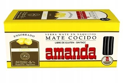Yerba Mate AMANDA Cytrynowa LIMON saszetki 25 x 3g