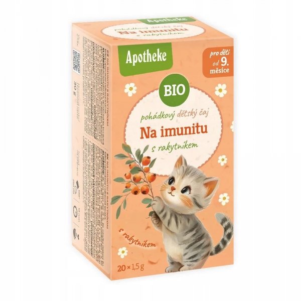 HERBATKA BAJKOWA DLA DZIECI DZIKA RÓŻA MIĘTA ROKITNIK BIO 20x1,5g APOTHEKE