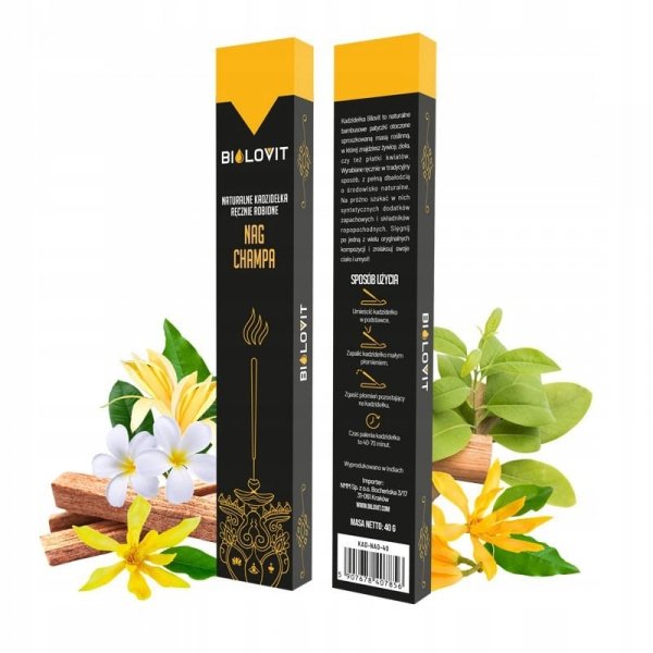 Kadzidełka Naturalne Indyjskie Nag Champa Bilovit 40g