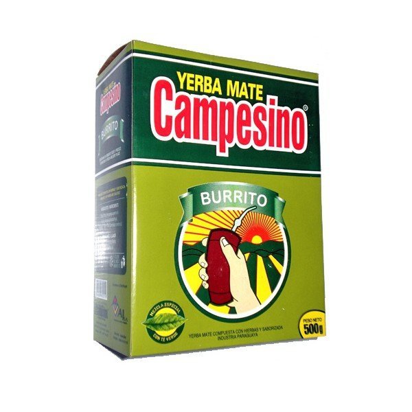 Yerba Mate Campesino Burrito Green Tea Verde 500g