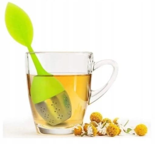 Zaparzacz do herbaty ziół Yerba Mate sitko nierdzewny silikonowy