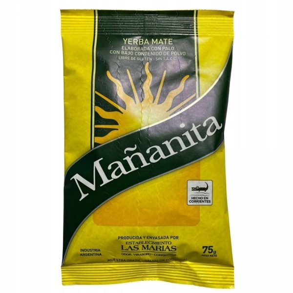 Yerba Mate Elaborada Mananita 75g - Las Marias PRÓBKA