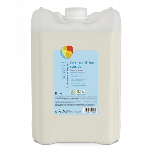 Sonett płyn do mycia naczyń sensitiv 10 litrów