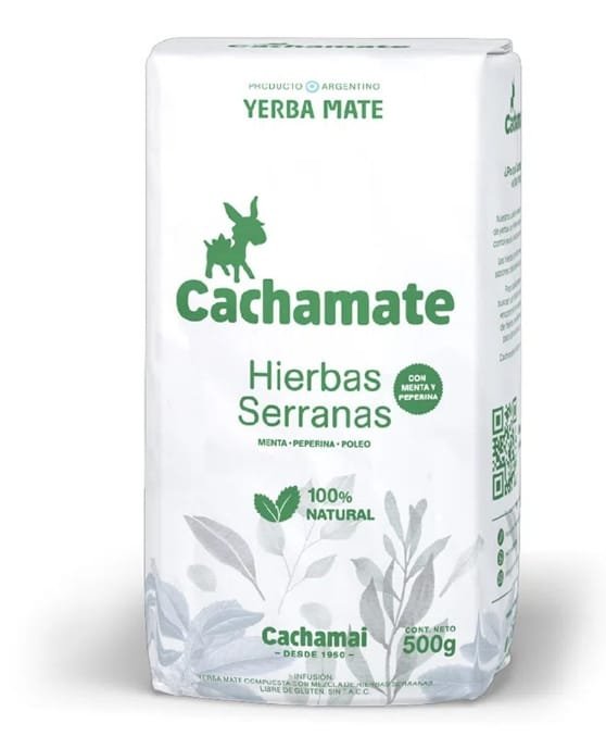 Yerba Mate CACHAMATE Mountains Herbs 500g Hierbas Serranas