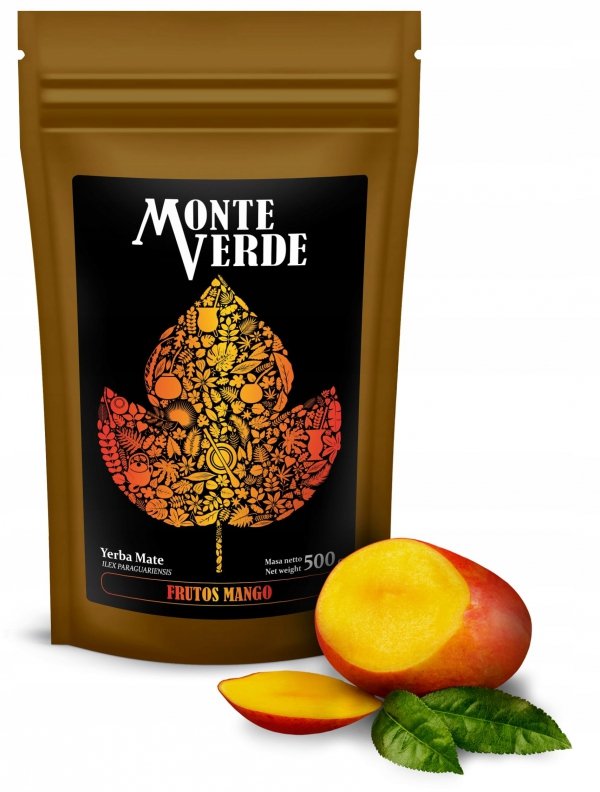 Yerba Mate MONTE VERDE owocowa FRUTOS MANGO tropikalne owoce 500g 0,5kg