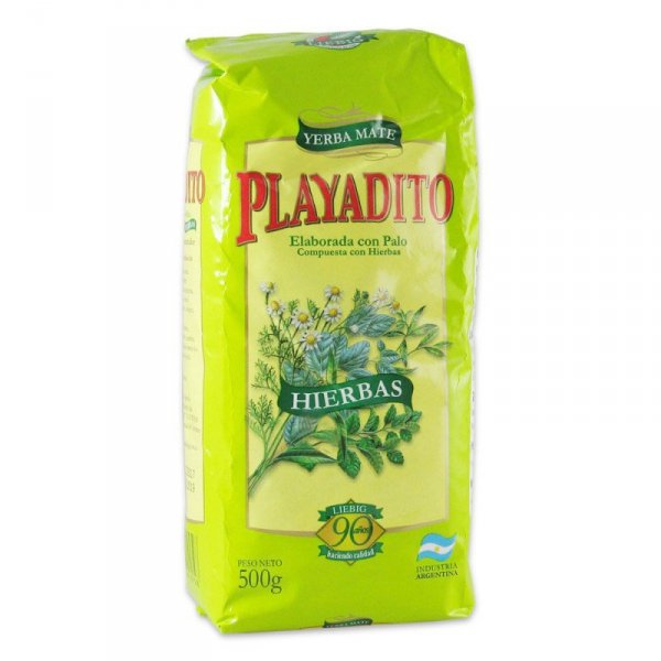 Yerba Mate Playadito con hierbas 500g - Argentyna