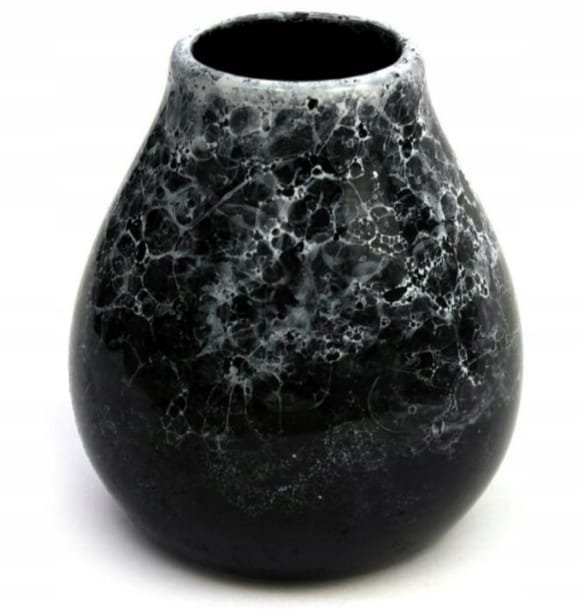 Matero Yerba Mate Gaucho Cebar Marmol Dark 350 ml Cebador - PRZECENA