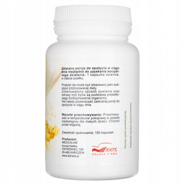 Suplement diety Aliness Naturalna witamina E kapsułki 100 szt.