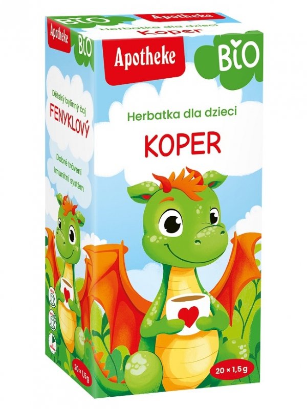 HERBATKA DLA DZIECI - KOPER WŁOSKI PO 4 MIESIĄCU BIO 20 x 1,5g 30g APOTHEKE