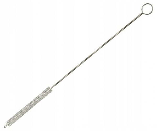 Bombilla nierdzewna INOX Royal Grande Gris Yerba Mate + szczoteczka 21cm