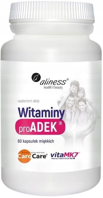 Suplement diety Medicaline Aliness Witaminy proADEK 60 kapsułek ADEK