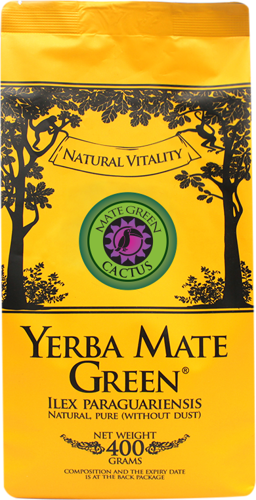 Yerba Mate Green CACTUS Sencha 400g - Mango!