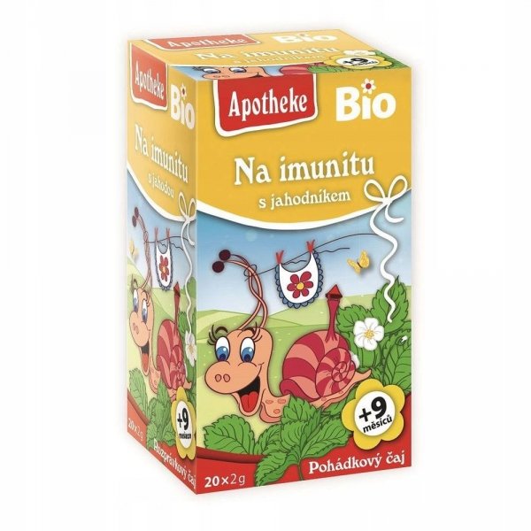 HERBATKA DLA DZIECI NA ODPORNOŚĆ TRUSKAWKA PO 9 MIESIĄCU BIO 20x2g APOTHEKE