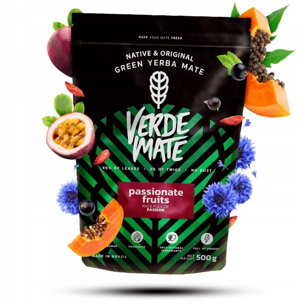 Yerba Verde Mate Green Passionate Fruits 50g Goji - PRÓBKA