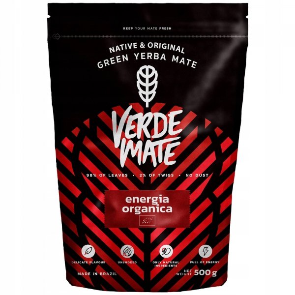 Yerba Verde Mate Green Mas Energia Guarana ORGANICA 500g Ekologiczna BIO