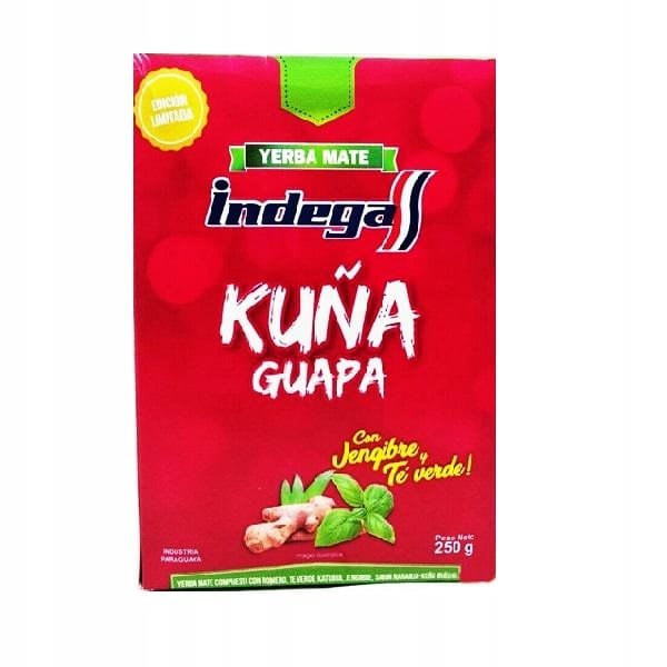 Yerba Mate Indega Kuna Guapa 250g Ginger Katuava