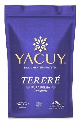 Yerba Mate Yacuy TERERE Pure Leaf 500g 0,5kg Pura Folha Premium Brazylia