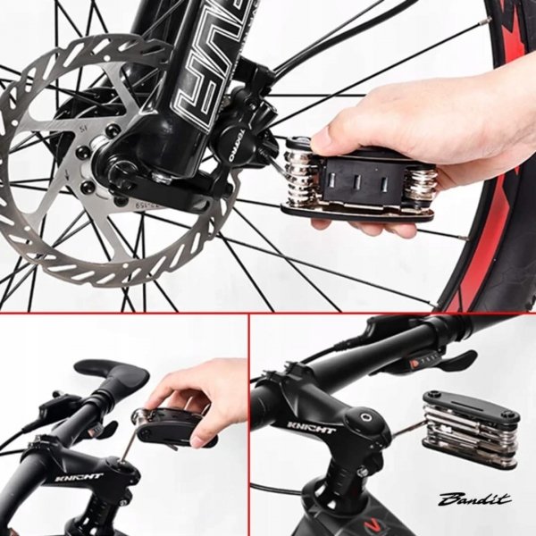 Multitool Rowerowy 16w1 Zestaw Kluczy Rowerowych Imbus Klucz Płaski