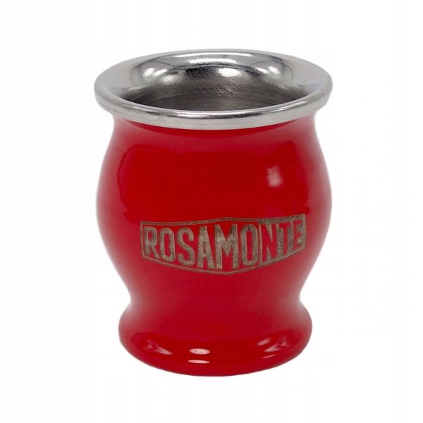 Matero Tykwa Rosamonte Czerwone INOX Rojo 160 ml - do Yerba Mate