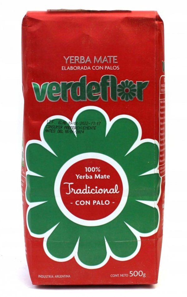 Yerba Mate Verdeflor Tradicional Con Palo Elaborada 1kg 1000g
