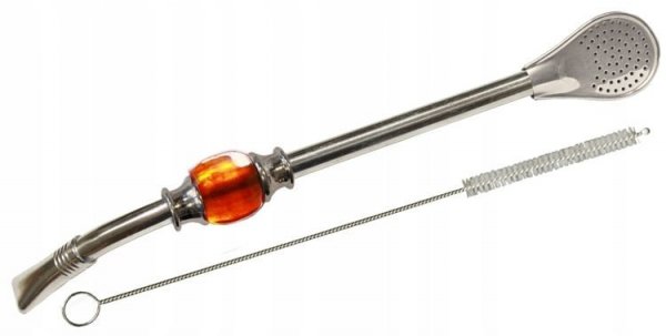 Bombilla nierdzewna INOX Royal Liza Amber Yerba Mate