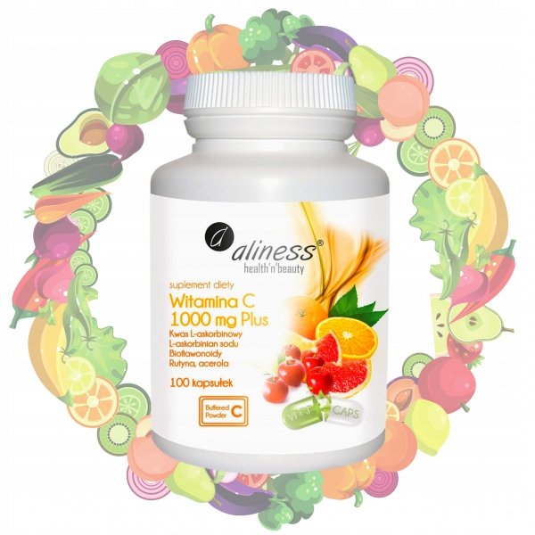 Suplement diety Aliness witamina C 1000 mg Plus 100 kapsułek