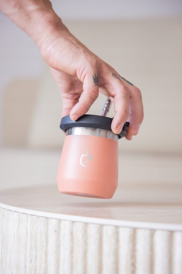 REWOLUCYJNY zestaw do yerba mate Termolid DualFlow PRO: matero, bombilla