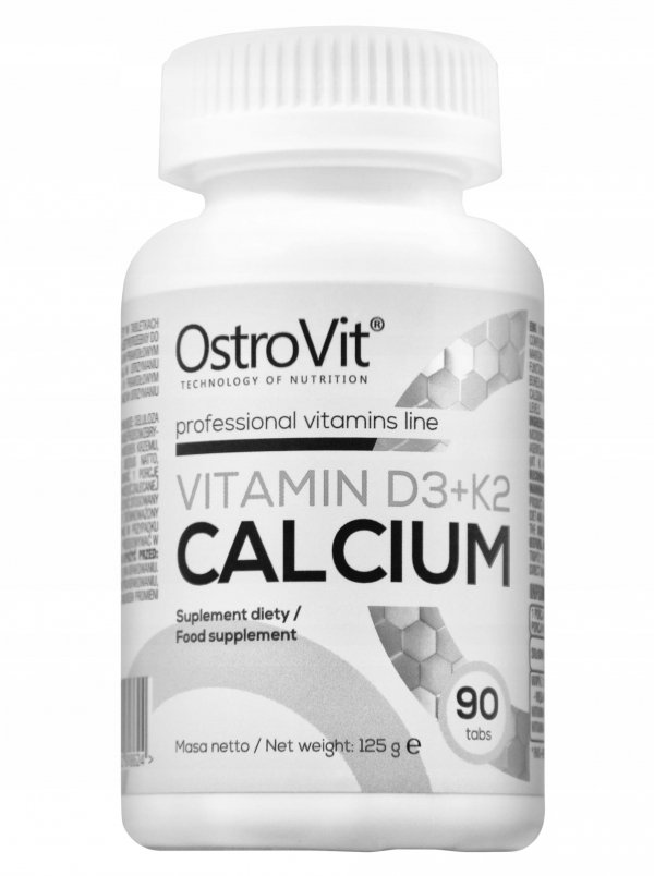 Witaminy tabletki OstroVit D3 + K2 + Calcium witamina D3 90 szt. Wapń