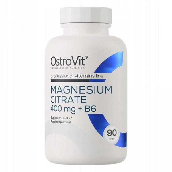 Suplement diety OstroVit Cytrynian magnezu + B6 90 tabletek Magnez