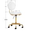 Taboret kosmetyczny H5 złoto biały