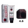ALLWAVES FARBA DO WŁOSÓW 100ML 4.6 PURPUROWY ŚREDNI KASZTAN
