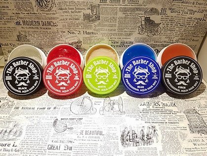 THE BARBER SHOP AQUA HAIR WAX ORANGE POMADA WODNA DO WŁOSÓW CYTRUSY 150ML
