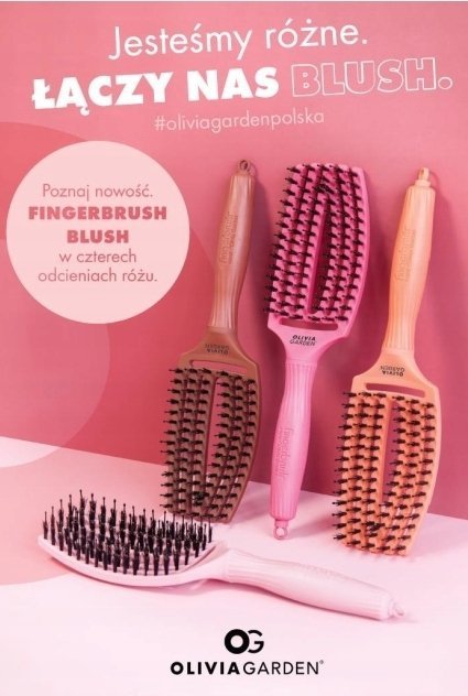 Olivia Garden Szczotka Finger Brush Blush Choco
