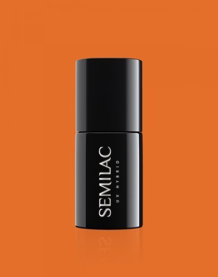  SEMILAC 528 UV HYBRID LEGENDARY SIX BY MARGARET ORANGE  LAKIER HYBRYDOWY 7ML