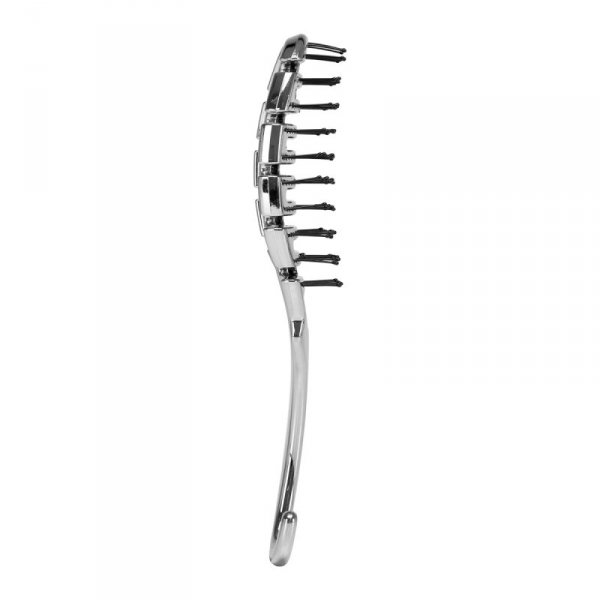 Szczotka do włosów giętka P-1032 Srebrna