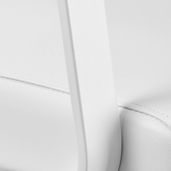 Fotel fryzjerski Gabbiano Porto biały z białą podstawą