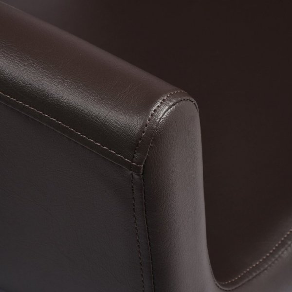 Fotel fryzjerski Gabbiano Mataro brązowy z czarną podstawą