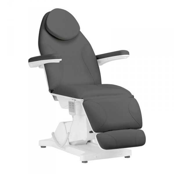 Fotel kosmetyczny elektryczny Sillon Basic 3 siln. szary 2 gat.