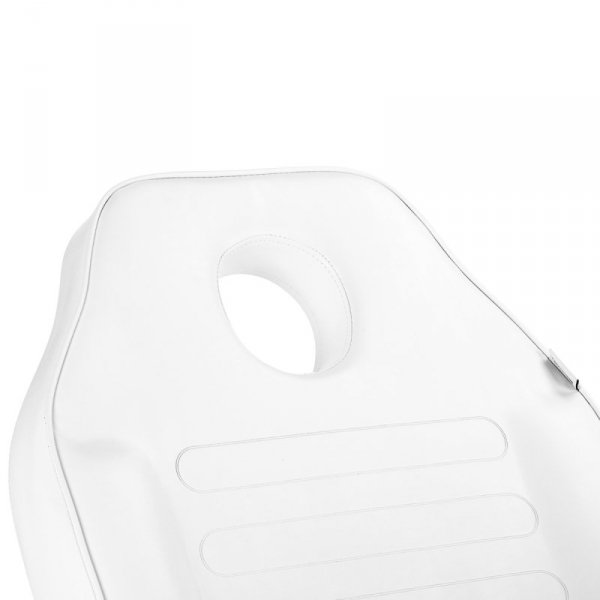 Fotel kosmetyczny hydrauliczny Sillon A 210DH z kołyską biały