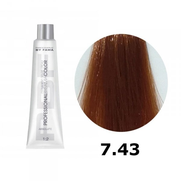 BY FAMA COLOR FARBA DO WŁOSÓW 80ML 7.43