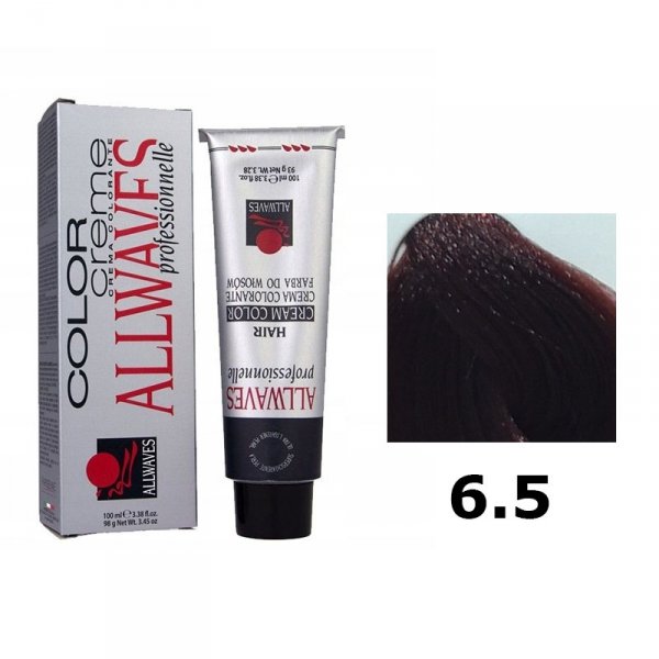 ALLWAVES FARBA DO WŁOSÓW 100ML 6.5 MAHONIOWY CIEMNY BLOND