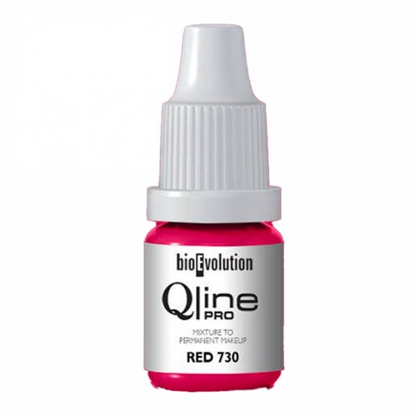 Bioevolution QLINE PRO PIGMENT DO MAKIJAŻU PERNAMENTENGO RED 730 - 5 ml