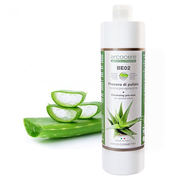 ARCOCERE OCZYSZCZAJĄCY LOTION PRZED DEPILACJĄ ALOES BE02 500ML