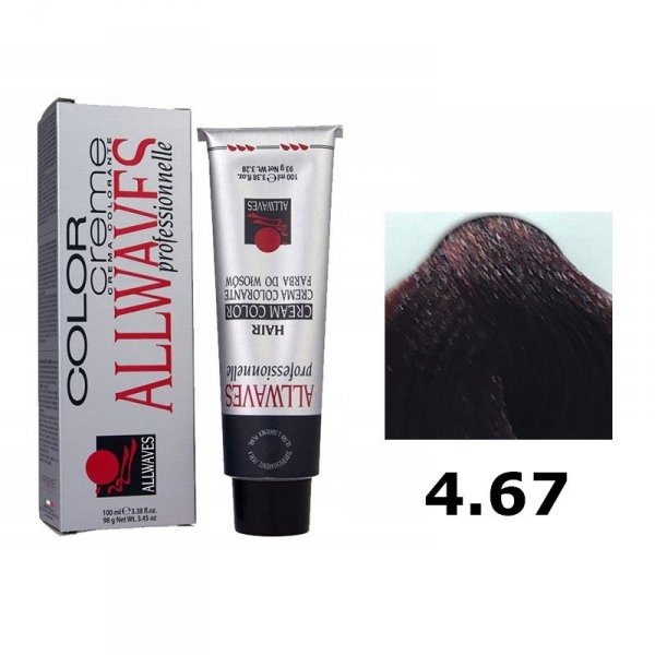 ALLWAVES FARBA DO WŁOSÓW 100ML 4.67 CZERWONY CHIANTI