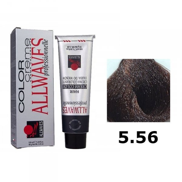 ALLWAVES FARBA DO WŁOSÓW 100ML 5.56 CZERWONY KASZTAN